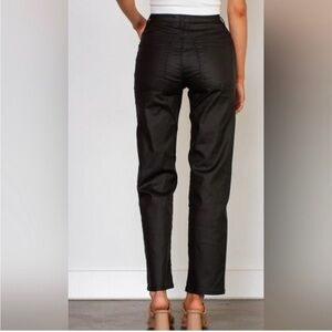 Free People We The Free Pacifica Coated High Rise Slim Straight Leg